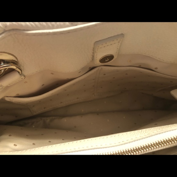 KATE SPADE OFF-WHITE QUILTED HANDBAG W CHAIN - Picture 7 of 9